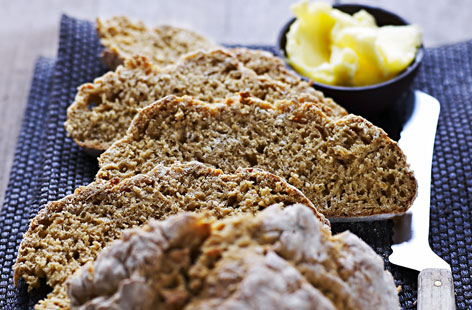 Wheaten bread is a traditional Northern Irish bread, which is made without yeast. This recipe uses baking soda, with the buttermilk providing acidity, enabling it to rise. Serve with butter for a teatime treat on a rainy day.
